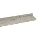  Półki ścienne, 4 szt., szarość betonu, 100x9x3 cm Lumarko!