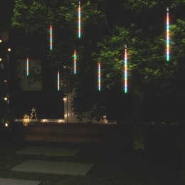  Lampki meteory, 8 szt., 30 cm, 192 kolorowych LED, wewn./zewn. Lumarko!