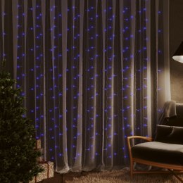  Kurtyna lampek, 3x3m, 300 niebieskich diod LED, 8 funkcji Lumarko!