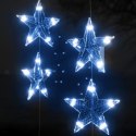  Zasłona świetlnych gwiazdek 200 niebieskich diod LED, 8 funkcji Lumarko!