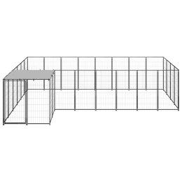 Lumarko Kojec dla psa, czarny, 10,89 m², stalowy