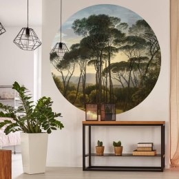  Okrągła fototapeta Umbrella Pines in Italy, 142,5 cm Lumarko!