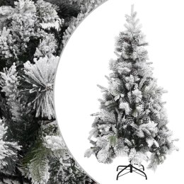 Lumarko Choinka flokowana śniegiem z szyszkami, 225 cm, PVC i PE