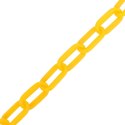  Łańcuch ostrzegawczy, żółty, 100 m, Ø8 mm, plastikowy Lumarko!
