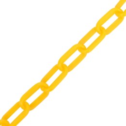 Lumarko Łańcuch ostrzegawczy, żółty, 100 m, Ø8 mm, plastikowy