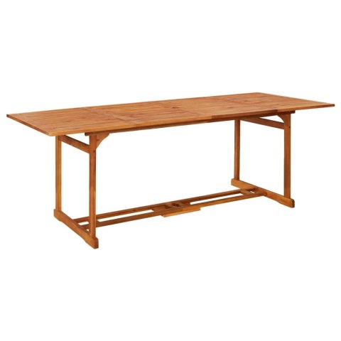  Ogrodowy stół jadalniany, 220x90x75 cm, lite drewno akacjowe Lumarko!