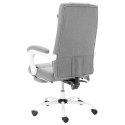  Krzesło biurowe z funkcją masażu, szare, obite tkaniną Lumarko!