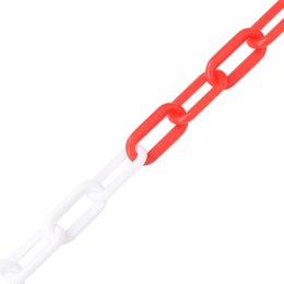 Lumarko Łańcuch ostrzegawczy, czerwono-biały, 30 m, Ø8 mm, plastikowy 