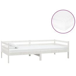  Łóżko dzienne z materacem, 90x200 cm, białe, drewno sosnowe  Lumarko!