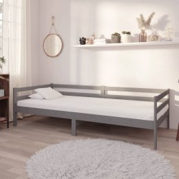  Łóżko dzienne z materacem, 90x200 cm, szare, drewno sosnowe  Lumarko!