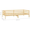  Łóżko dzienne z szufladami, 90x200 cm, lite drewno sosnowe  Lumarko!