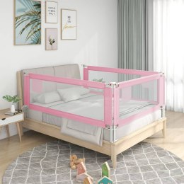 Lumarko Barierka do łóżeczka dziecięcego, różowa, 200x25 cm, tkanina