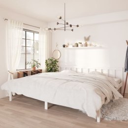 Lumarko Rama łóżka, biała, drewno sosnowe, 180x200 cm, UK Super King