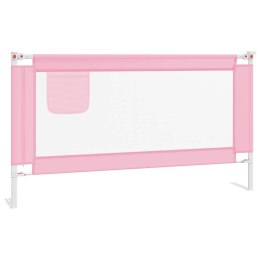  Barierka do łóżeczka dziecięcego, różowa, 150x25 cm, tkanina Lumarko!