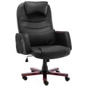  Krzesło biurowe, czarne, sztuczna skóra Lumarko!