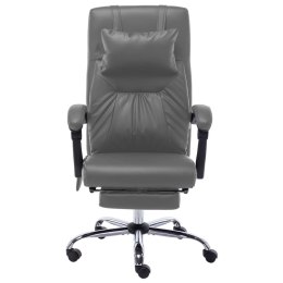 Lumarko Krzesło biurowe z funkcją masażu, antracytowe, sztuczna skóra