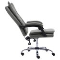  Krzesło biurowe, antracytowe, obite sztuczną skórą Lumarko!
