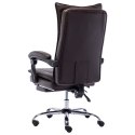  Krzesło biurowe, brązowe, obite sztuczną skórą Lumarko!