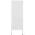  Szafka z szufladami, biała, 80x35x101,5 cm, stalowa Lumarko!