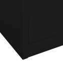 Szafa biurowa, czarna, 90x40x180 cm, stalowa Lumarko!