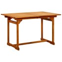  Ogrodowy stół jadalniany, (120-170)x80x75 cm, drewno akacjowe Lumarko!
