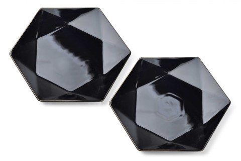 RALPH BLACK Kpl.2 talerzy płaskie 32,5x 28.5cm x h3cm Lumarko!