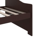  3-osobowa sofa/łóżko, ciemnobrązowa, drewno sosnowe, 90x200 cm Lumarko!