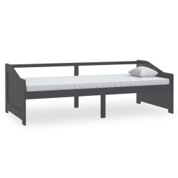 Lumarko 3-osobowa sofa/łóżko, ciemnoszara, drewno sosnowe, 90x200 cm