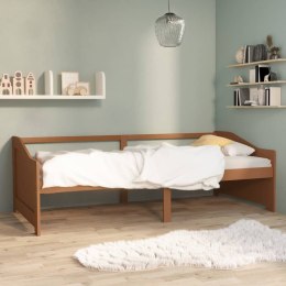 Lumarko 3-osobowa sofa/łóżko, miodowy brąz, sosnowa, 90 x 200 cm