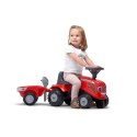  Traktorek Baby Massey Ferguson Czerwony Z Przyczepką + Akc. Od 12 Miesięcy Lumarko!