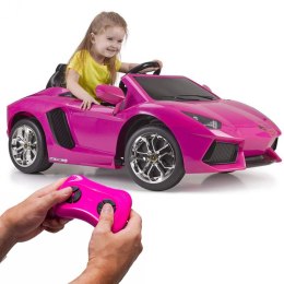 Lumarko Lamborghini Aventador Pink Samochód Elektryczny 6v 3+!