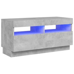  Szafka pod TV z oświetleniem LED, szarość betonu, 80x35x40 cm Lumarko!