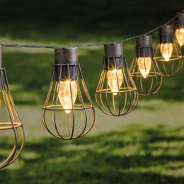Lumarko Łańcuch 10 solarnych lampek ogrodowych LED 5,5 cm!