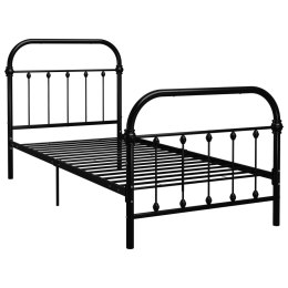  Rama łóżka, czarna, metalowa, 90 x 200 cm! Lumarko!