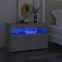  Szafka pod TV z oświetleniem LED, szarość betonu, 60x35x40 cm Lumarko!