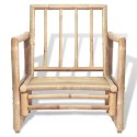  Krzesła ogrodowe z poduszkami, 2 szt., bambusowe Lumarko!