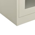  Szafka biurowa z doniczką, jasnoszara, 90x40x128 cm, stalowa Lumarko!
