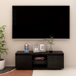  Szafka pod telewizor, czarna, 110x30x40 cm, drewno sosnowe Lumarko!