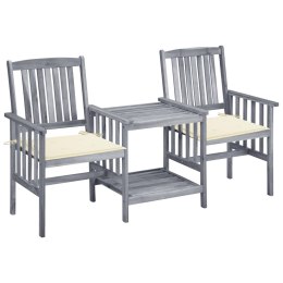  Krzesła ogrodowe ze stolikiem i poduszkami, drewno akacjowe Lumarko!