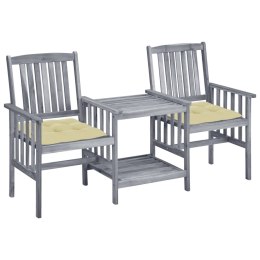  Krzesła ogrodowe ze stolikiem i poduszkami, drewno akacjowe Lumarko!