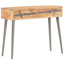  Stolik typu konsola, 90 x 30 x 75 cm, lite drewno akacjowe Lumarko!