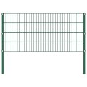  Panel ogrodzeniowy ze słupkami, żelazny, 17 x 0,8 m, zielony Lumarko!