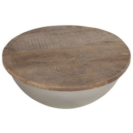  Stolik kawowy w kształcie misy, Ø60 cm, lite drewno mango Lumarko!