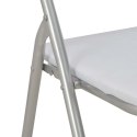  Składane krzesła jadalniane, 6 szt., białe, sztuczna skóra Lumarko!