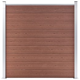  Ogrodzenie WPC, 2 panele kwadratowe, 1 skośny 446x186 cm, szare Lumarko!