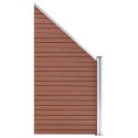  Panel ogrodzeniowy WPC 95 x (105-180) cm, brązowy Lumarko!