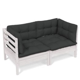 Lumarko 2-osobowa sofa ogrodowa z antracytowymi poduszkami, sosnowa!