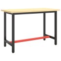  Rama do stołu roboczego, czerwono-czarna, 110x50x79 cm, metal Lumarko!