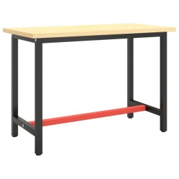  Rama do stołu roboczego, czerwono-czarna, 110x50x79 cm, metal Lumarko!