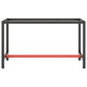  Rama do stołu roboczego, czerwono-czarna, 140x50x79 cm, metal Lumarko!